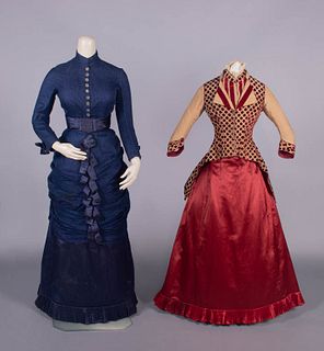 TWO AFTERNOON OR VISITING DRESSES, PHILADELPHIA, c. 1879-1885