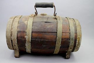 Antique Lifeboat Water Barrel from a Liberty Ship
