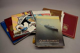 Lot of Nautical Books, Ships Menus, Memorabilia