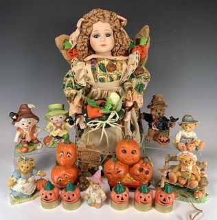 FALL HARVEST ANGEL AND AUTUMN FIGURES SOME NUMBERED