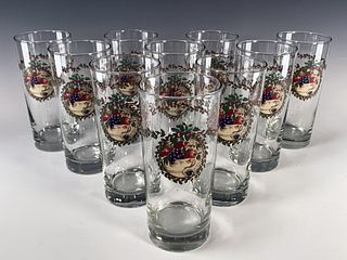 10 HOLIDAY FRUIT THEMED GLASSES