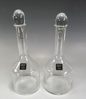 2 RIEDEL CRYSTAL DECANTERS 