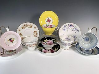 ASSORTED TEACUP AND SAUCE SETS