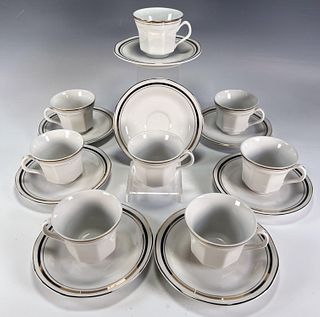 SET OF CUPS AND SAUCERS ACTION CHINA