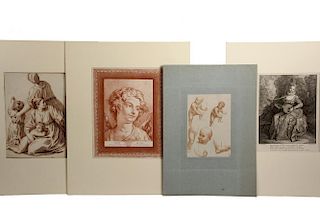 (4) 18TH C. FRENCH ENGRAVINGS