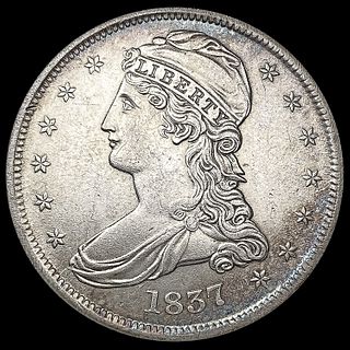 1837 Capped Bust Half Dollar CHOICE AU