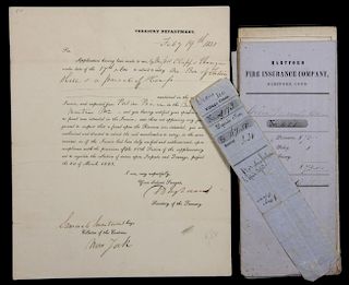19TH C. INSURANCE & SHIPPING DOCUMENTS