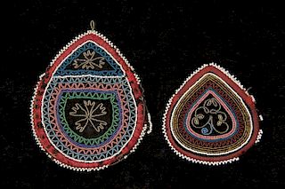 (2) NATIVE AMERICAN BEADED POUCHES