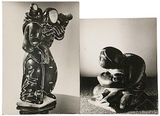 (2) PHOTO POSTERS OF INUIT SCULPTURE