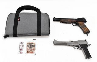 TWO BB CALIBER PISTOLS IN SHARED CASE
