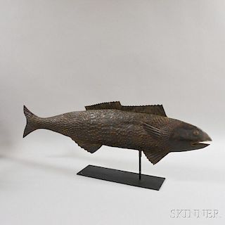 Molded Sheet Copper Codfish Weathervane