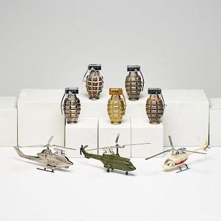 HELICOPTER & HAND GRENADE LIGHTERS