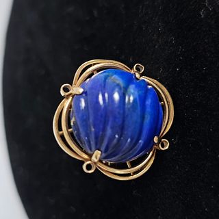 Vintage Lapis Lazuli, 14k Yellow Gold Ring
