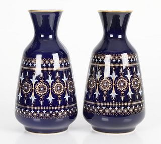 A Pair of Hutschenreuther Porcelain Vases