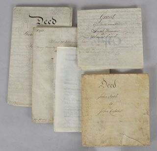 Group of American Deeds; Bucks & Chester County