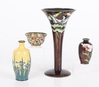 A Group of Japanese Cloisonne