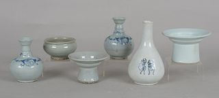 A Group of Korean Celadon Pottery