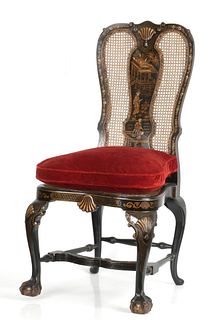 George II Style Chinoiserie Decorated Side Chair