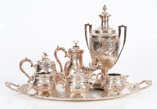 An English Silver Plated Tea Set