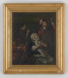 After Caspar Netscher (1639 - 1684) Oil on Canvas