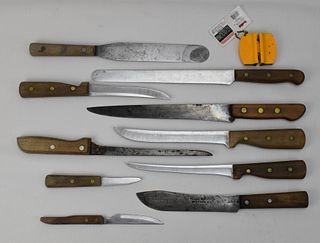 VINTAGE CHICAGO CUTLERY WOOD HANDLED KNIVES  & MORE 