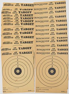 VINTAGE WESTERN & WINCHESTER AIR RIFLE TARGETS (26)