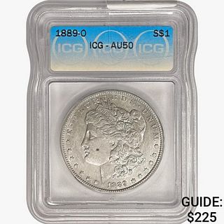 1889-O Morgan Silver Dollar ICG AU50