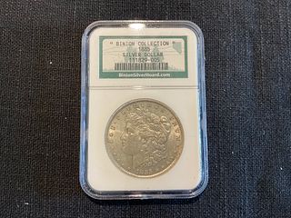 1885 Morgan Silver Dollar Binion Silver Hoard Collection in NGC Holder