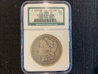 1884 Morgan Silver Dollar Binion Silver Hoard Collection in NGC Holder