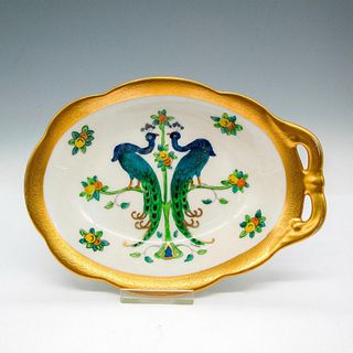 W.A. Pickard Etched China Trinket Dish