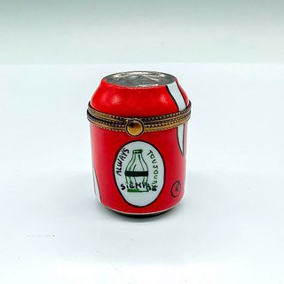 Limoges Porcelain Cola Box, Signed