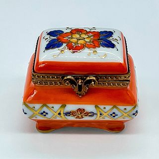Rochard Limoges Hand Painted Chest-Shaped Box