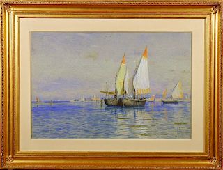 William Stanley Haseltine (1835-1900), Fishing Boats, Venice