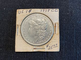1878 CC Morgan Silver Dollar Carson City Mint