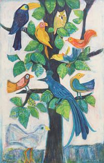 JUDITH BLEDSOE (1938-2013) MODERN LITHOGRAPH BIRDS