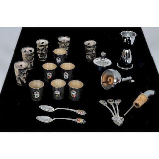 Silverplated Bar Wares and Other Items, Plus