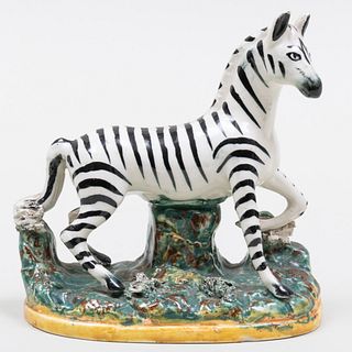 Staffordshire Model of a Zebra 