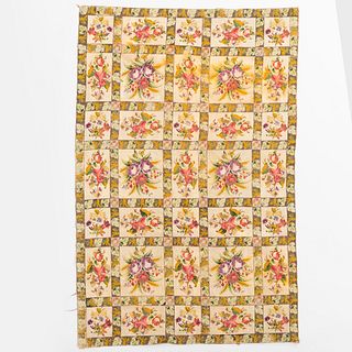 Floral Needlepoint Rug 