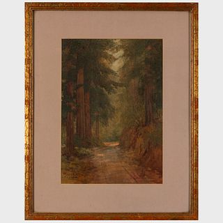 Lorenzo Palmer Latimer (1857-1941): Wooded Path; and Woodland Landscpae