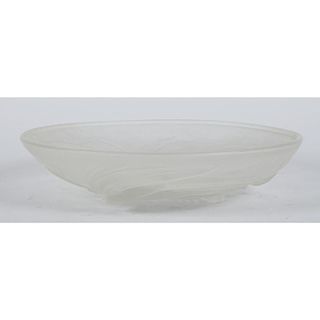 French Frosted Glass Bowl