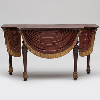 French Painted and Parcel-Gilt Console Table, Toulouse, Modern 