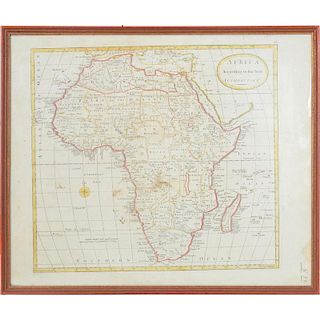 Hand-Colored Map of Africa