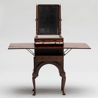 Unusual Early George III Mahogany Dressing Table