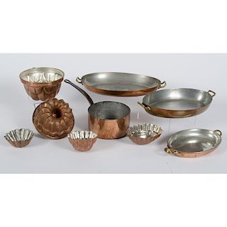 Copper Pans and Molds