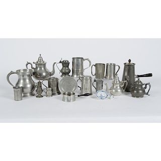 Pewter Tankards, Teapots and Other Wares