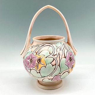 Roseville Pottery Bowl with Handle, Morning Glory