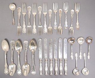 (29) WHITING MFG. CO. LOUIS XV STERLING FLATWARE