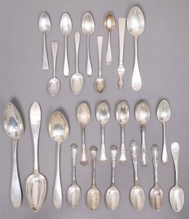 (23) STERLING & COIN SILVER FLATWARE, 17.87 OZT
