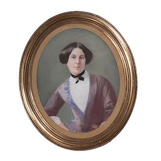 American Pastel Portrait of a Woman