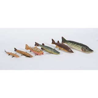 Fish Decoys, Including Duluth, MN Signed Example